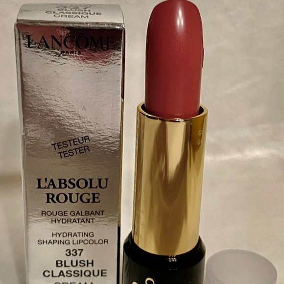 LANCOME L’ABSOLU ROUGE Lipstick - BLUSH CLASSIQUE (Cream) 337 Hydrating Lipcolor - Picture 2 of 2